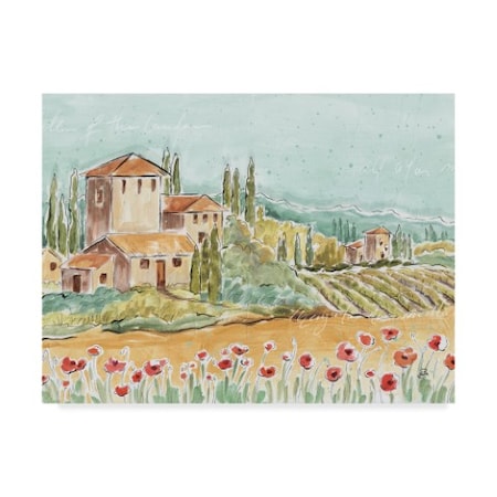 Daphne Brissonnet 'Tuscan Breeze I No Grapes' Canvas Art,35x47